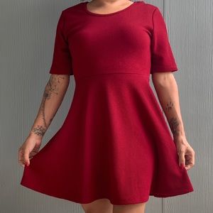 Burgundy J for Justify Dress